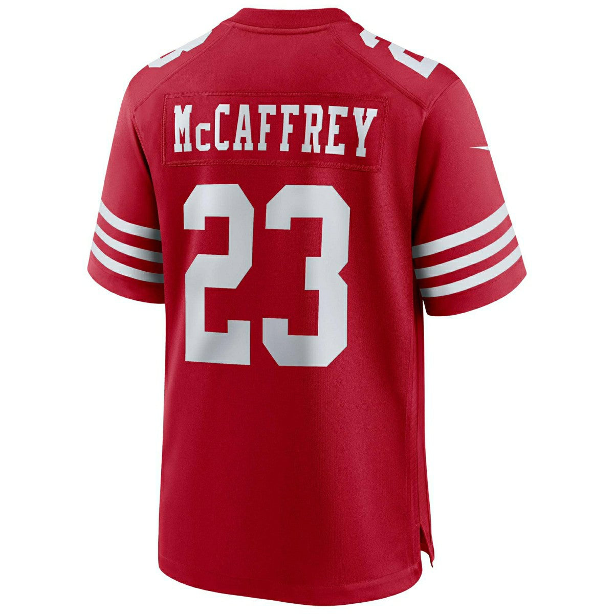 Christian McCaffrey #23 San Francisco 49ers Nike Game NFL Jersey Red Fashion