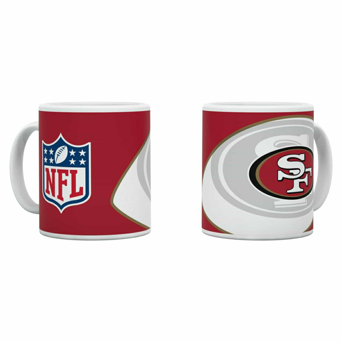 San Francisco 49ers Shadow Logo & Shield NFL Mug (330 ml) Taass US