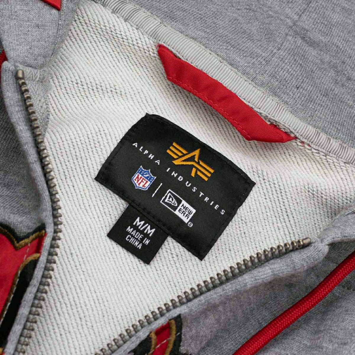 San Francisco 49ers Alpha Industries MA-1 NFL Full-Zip Fleece Jacket Taass for sale