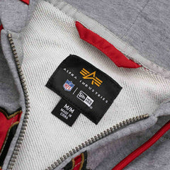 San Francisco 49ers Alpha Industries MA-1 NFL Full-Zip Fleece Jacket Taass for sale
