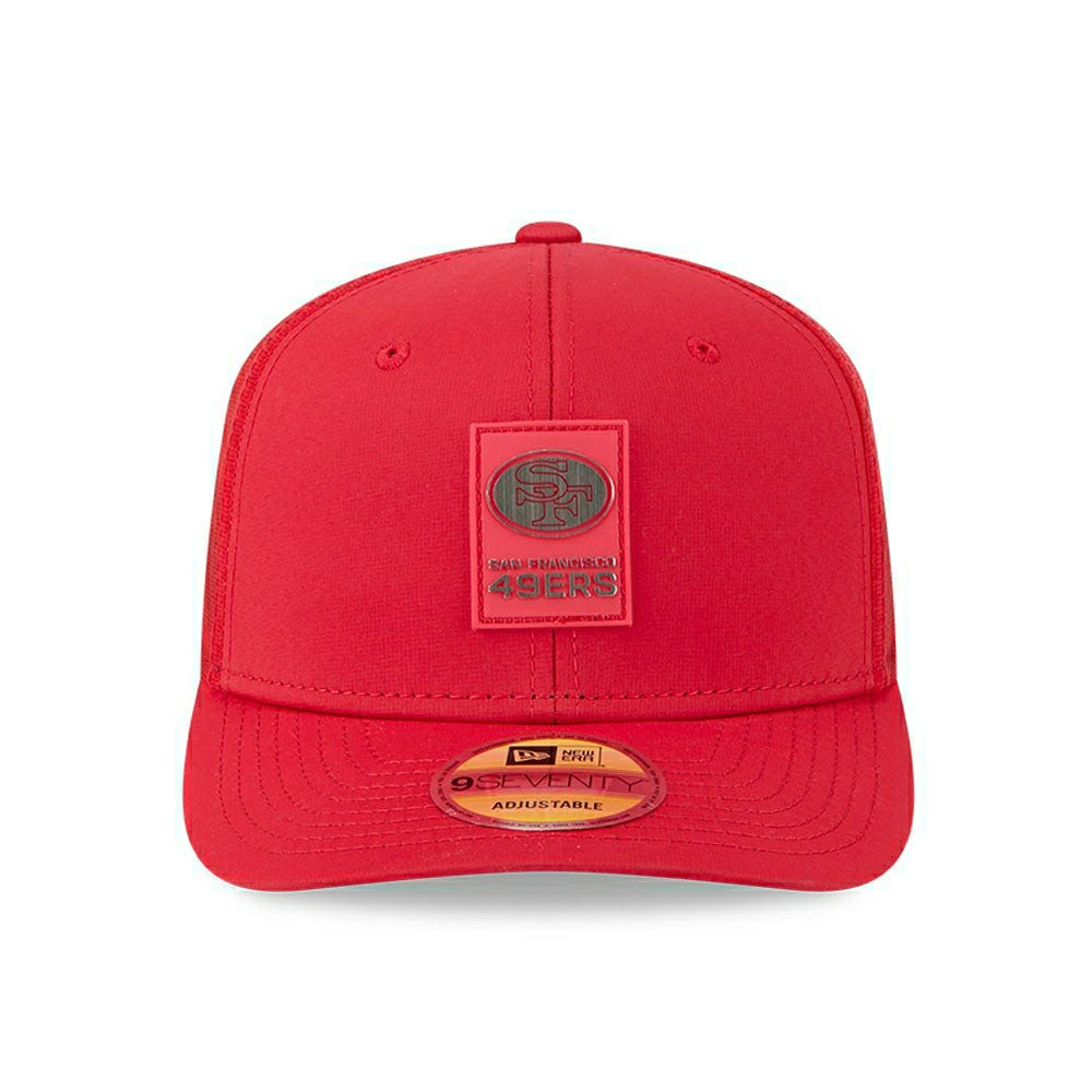 San Francisco 49ers Historic 2025 NFL On-Field Sideline 9SEVENTY Trucker Snapback Cap Taass US
