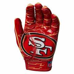 San Francisco 49ers Wilson Youth Stretch-Fit NFL Receivers Gloves (KIDS) Taass for sale