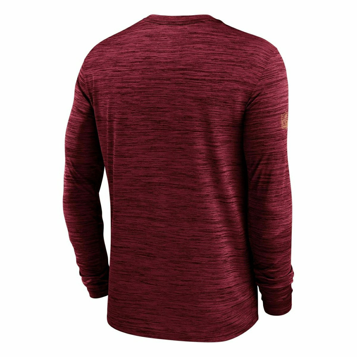 San Francisco 49ers 2025 NFL Sideline Nike Velocity Performance Long Sleeve T-Shirt Red Classic