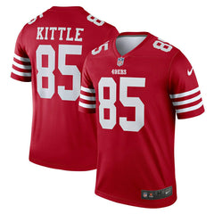 George Kittle #85 San Francisco 49ers Nike Legend NFL Jersey Red Taass for sale