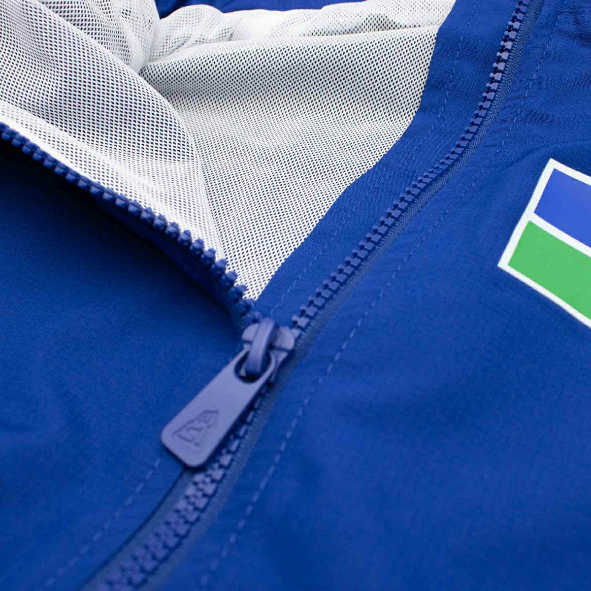 Seattle Seahawks NFL Quarter Zip Windbreaker Jacket Blue Classic