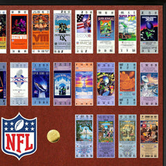 Super Bowl 60th Anniversary Ticket Collection NFL Frame Fashion