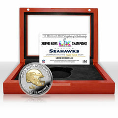 Seattle Seahawks Super Bowl LX Champions Gold & Silver 2-Tone Coin Lifestyle
