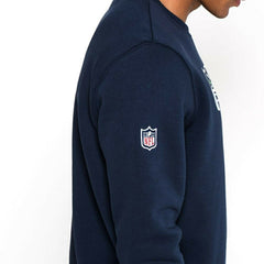 Seattle Seahawks Logo Crewneck New Era NFL Sweatshirt Navy Taass US