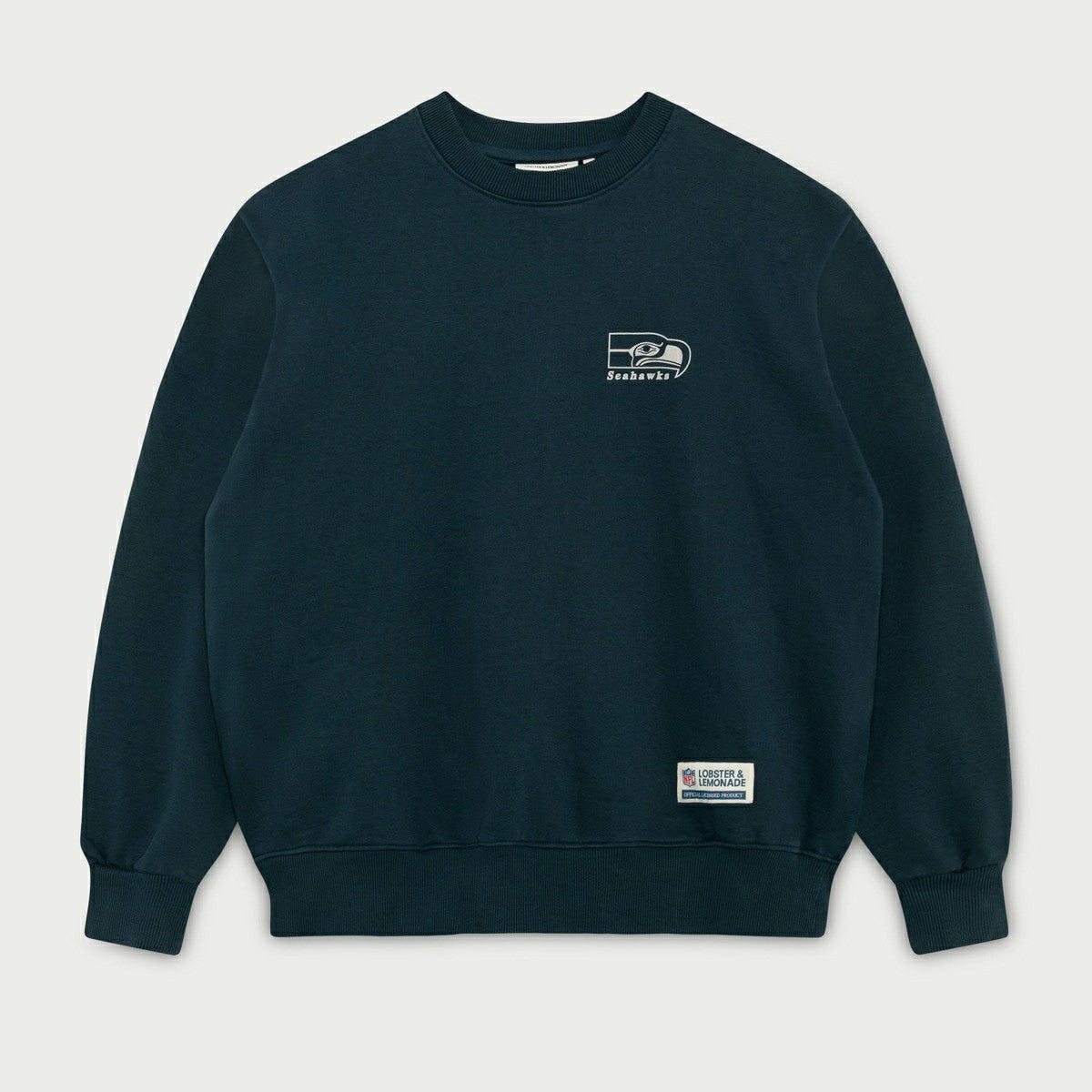 Seattle Seahawks L&L '96 Classics NFL Crew Sweater Navy Fashion
