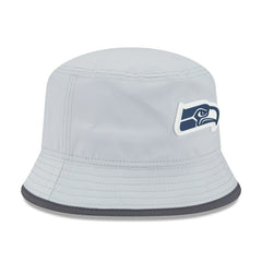 Seattle Seahawks 2025 NFL Training Camp New Era Stretch Bucket Hat CW Gray Taass US