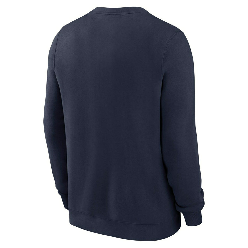 Seattle Seahawks Wordmark Nike Club Pullover Crew Navy Taass for sale