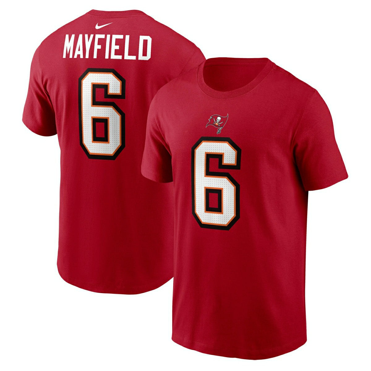 Baker Mayfield #6 Tampa Bay Buccaneers Nike Player NFL T-Shirt Red Taass sale