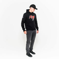 Tampa Bay Buccaneers Logo Hoodie NFL Sweatshirt Black Lifestyle