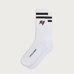 Tampa Bay Buccaneers L&L '90 Classics NFL Crew Socks White Taass US