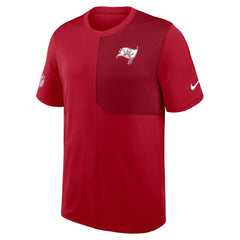 Tampa Bay Buccaneers 2025 NFL Sideline Nike Dri-FIT Coach UV Top Red Taass for sale