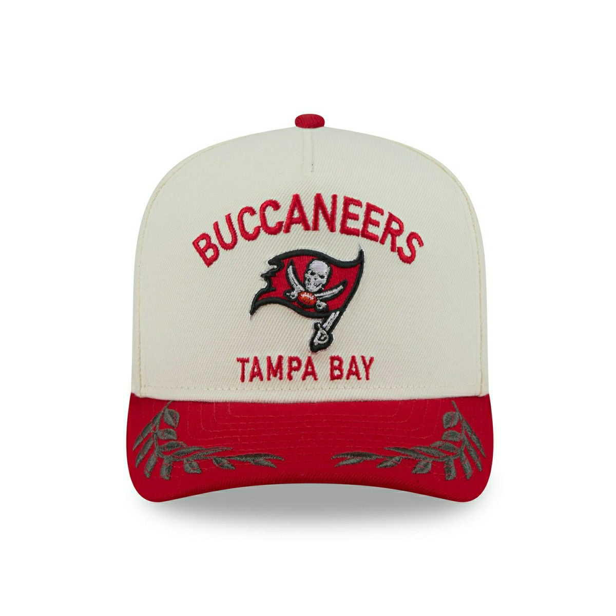 Tampa Bay Buccaneers 2025 NFL Draft 9FIFTY A-Frame Snapback Cap Cream Fashion