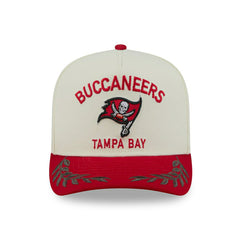 Tampa Bay Buccaneers 2025 NFL Draft 9FIFTY A-Frame Snapback Cap Cream Fashion