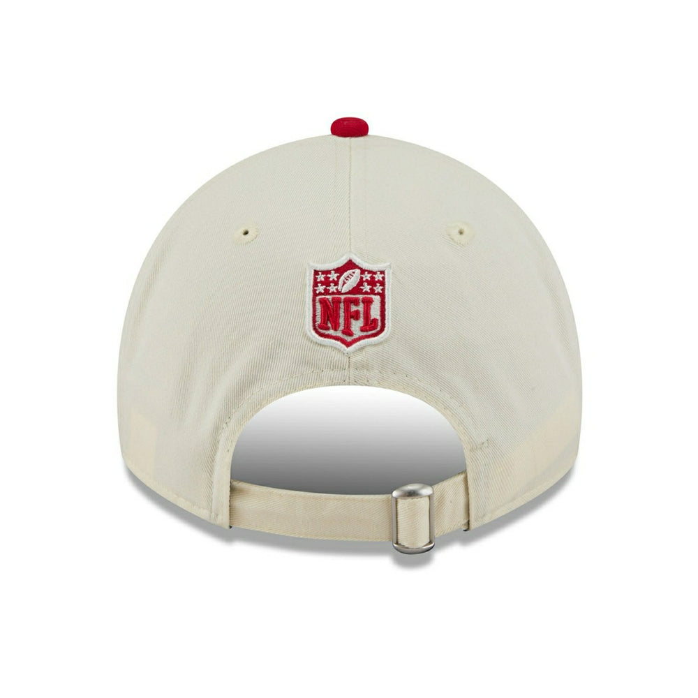 Tampa Bay Buccaneers 2025 NFL Draft 9TWENTY A-Frame Adjustable Cap Cream Lifestyle