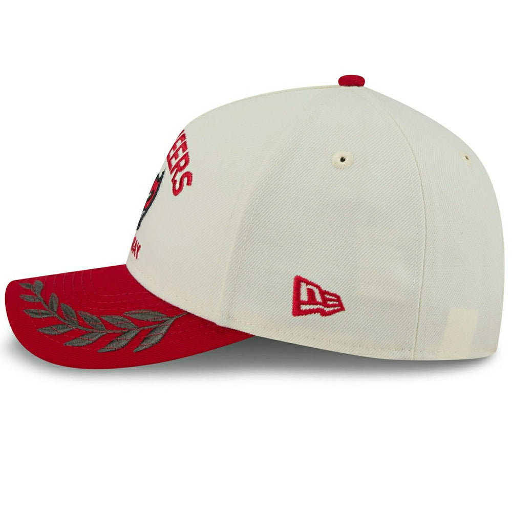 Tampa Bay Buccaneers 2025 NFL Draft 9FORTY M-Crown A-Frame Snapback Cap Cream Taass sale