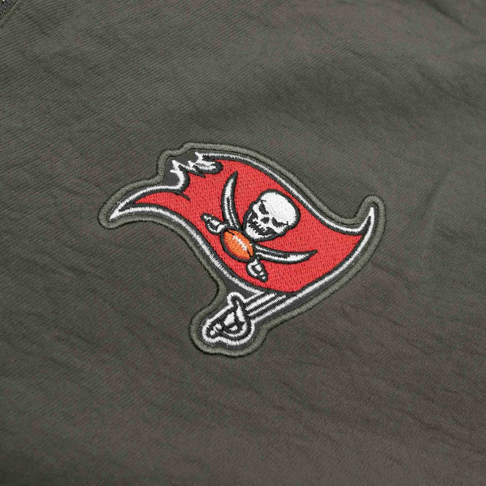 Tampa Bay Buccaneers NFL Sideline Nike Coach Bomber Jacket Taass for sale