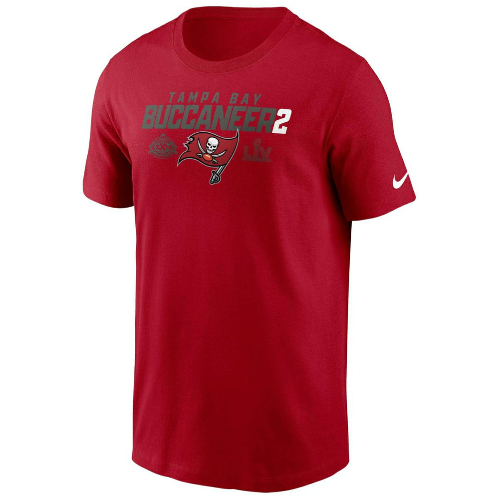 Tampa Bay Buccaneers Super Bowl Nike Essential NFL T-Shirt Red Taass sale