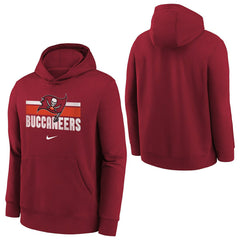 Tampa Bay Buccaneers NFL Team Stripes Nike Club Hoodie (YOUTH) Taass sale