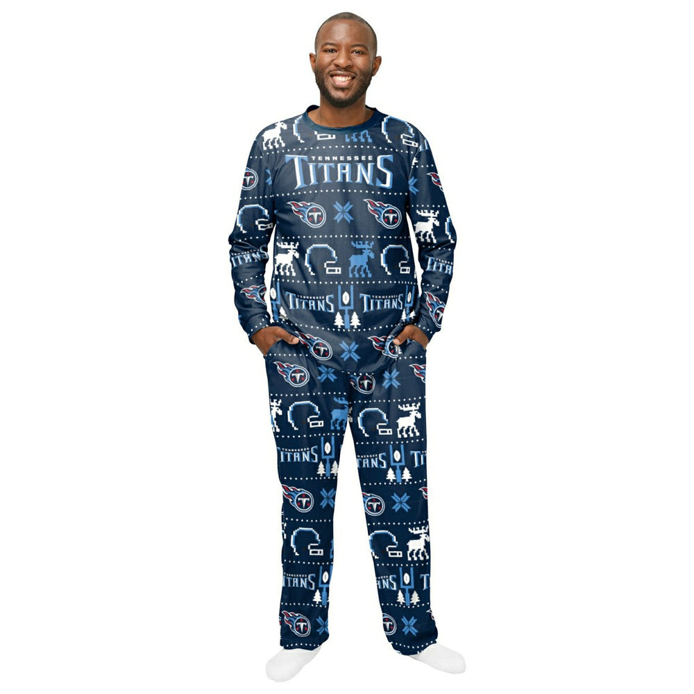 Tennessee Titans NFL Holiday Pajamas Set (2-Piece) Classic