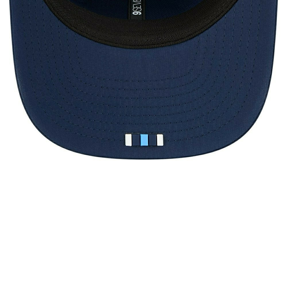 Tennessee Titans 2025 NFL On-Field Sideline 9SEVENTY Trucker Snapback Cap Navy Fashion