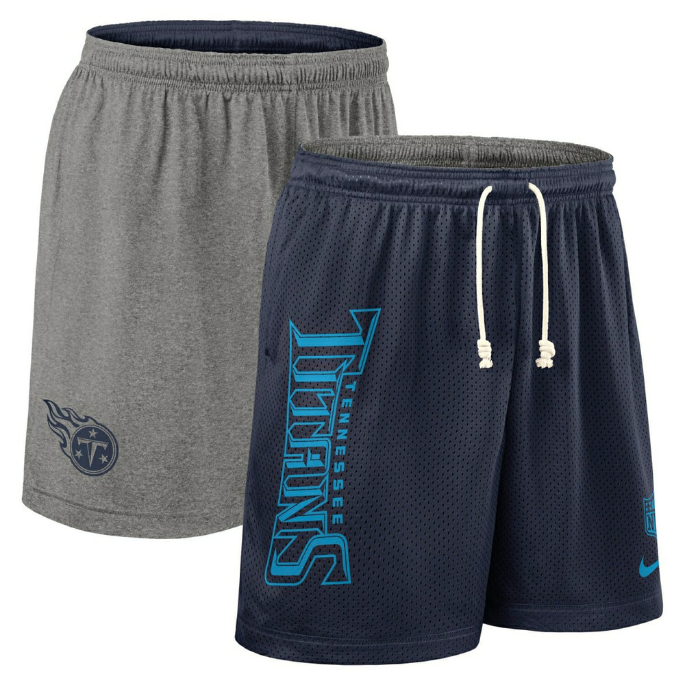 Tennessee Titans 2025 NFL Sideline Reversible Mesh Nike Dri-FIT Shorts Navy Taass sale
