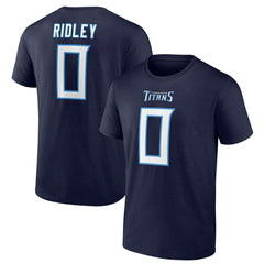 Calvin Ridley #0 Tennessee Titans Player NFL T-Shirt Navy Taass US