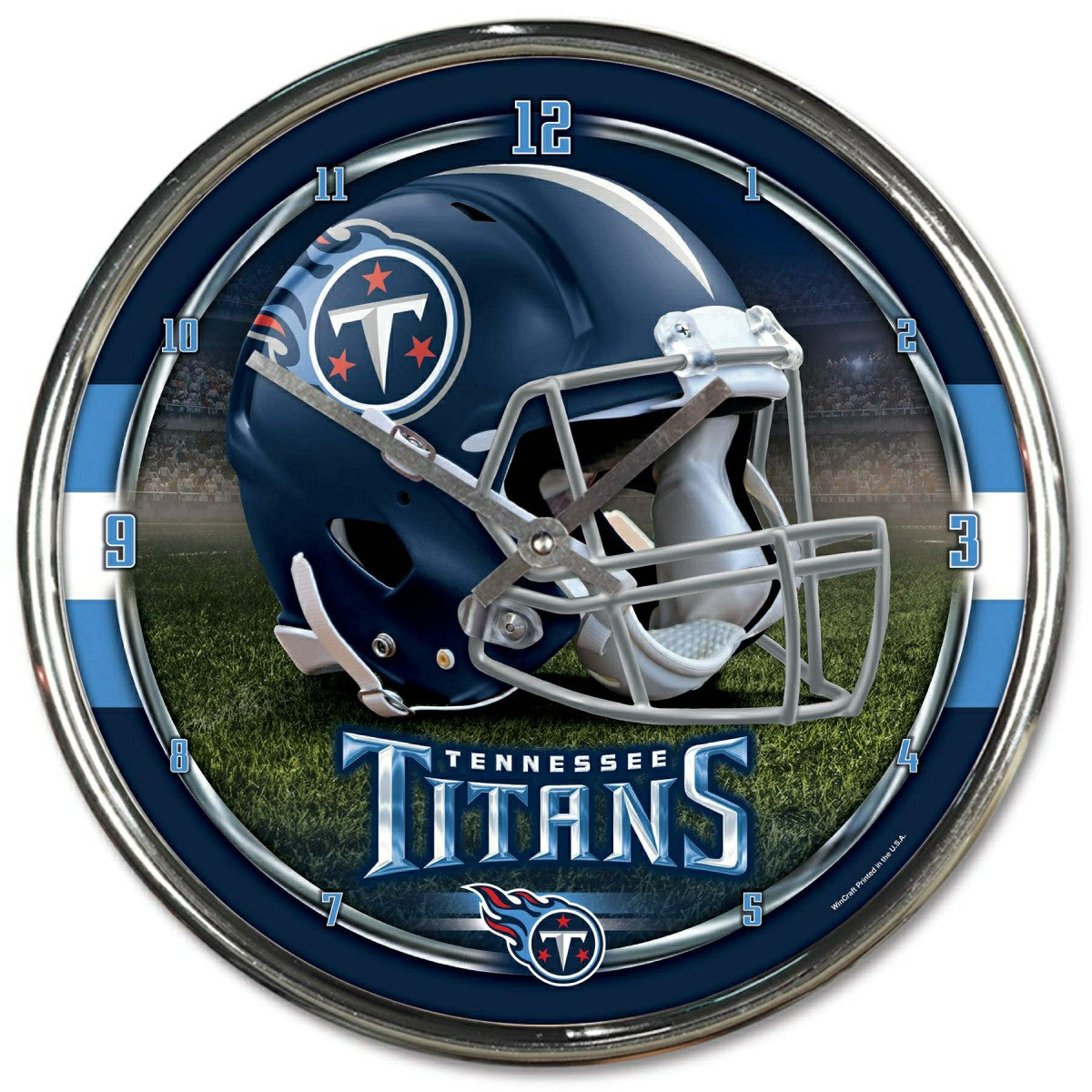 Tennessee Titans WinCraft Chrome NFL Wall Clock Fashion
