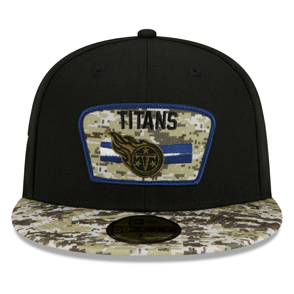 Tennessee Titans 2021 NFL On-Field Salute to Service New Era 59FIFTY Fitted Cap Taass for sale