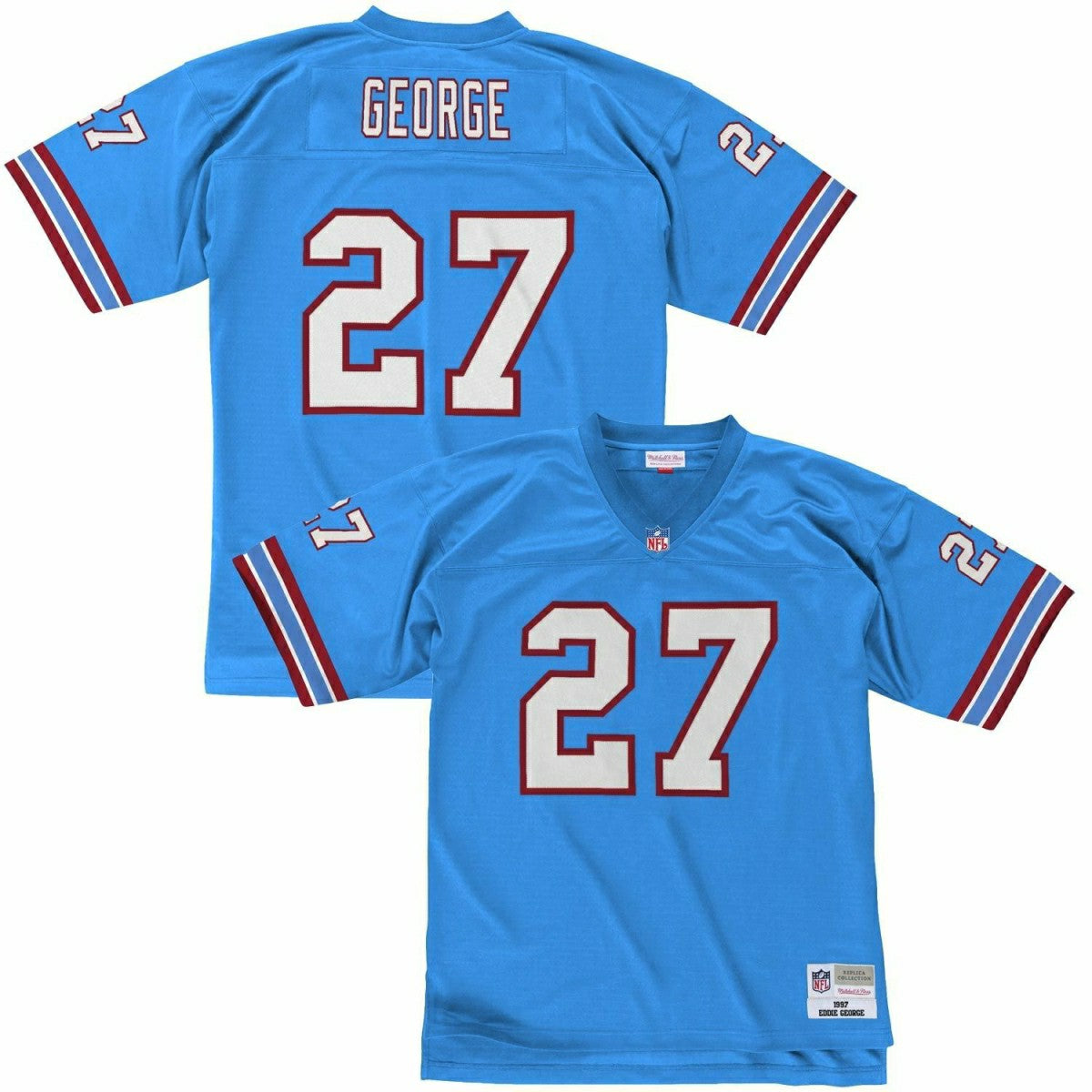 Eddie George #27 Tennessee Oilers Legacy Throwback NFL Jersey Classic