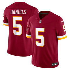 Jayden Daniels #5 Washington Commanders Sewn Down Limited NFL Jersey Burgundy Taass sale