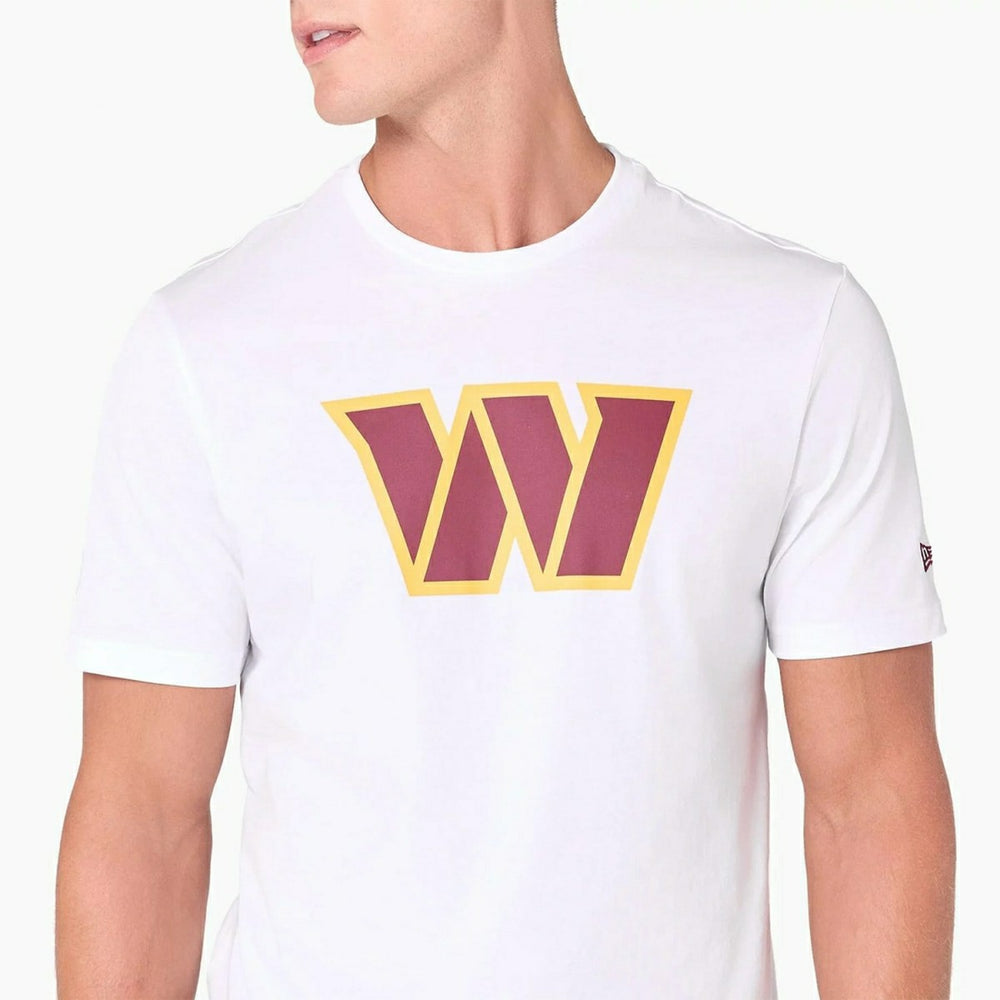 Washington Commanders Team Logo New Era NFL T-Shirt White Lifestyle