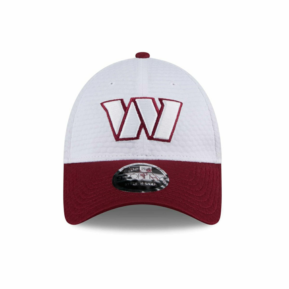 Washington Commanders 2024 NFL Training Camp New Era Stretch-Snap 9FORTY Cap White Taass for sale