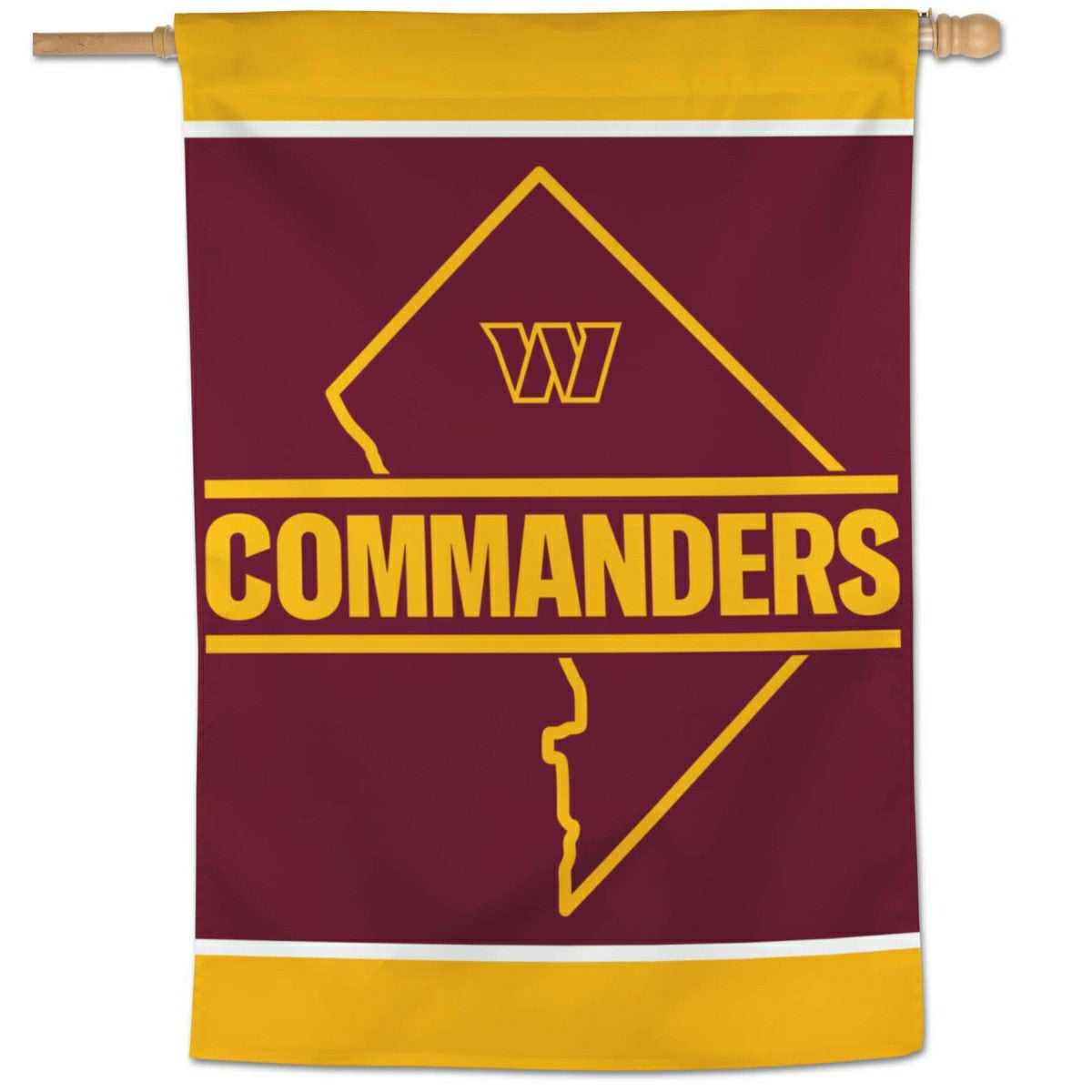 Washington Commanders State Logo WinCraft NFL Flag Taass for sale