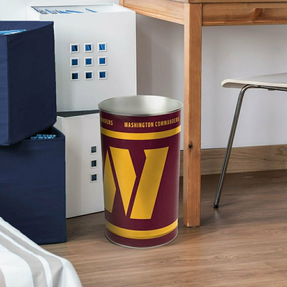 Washington Commanders WinCraft Metal NFL Wastebasket Lifestyle