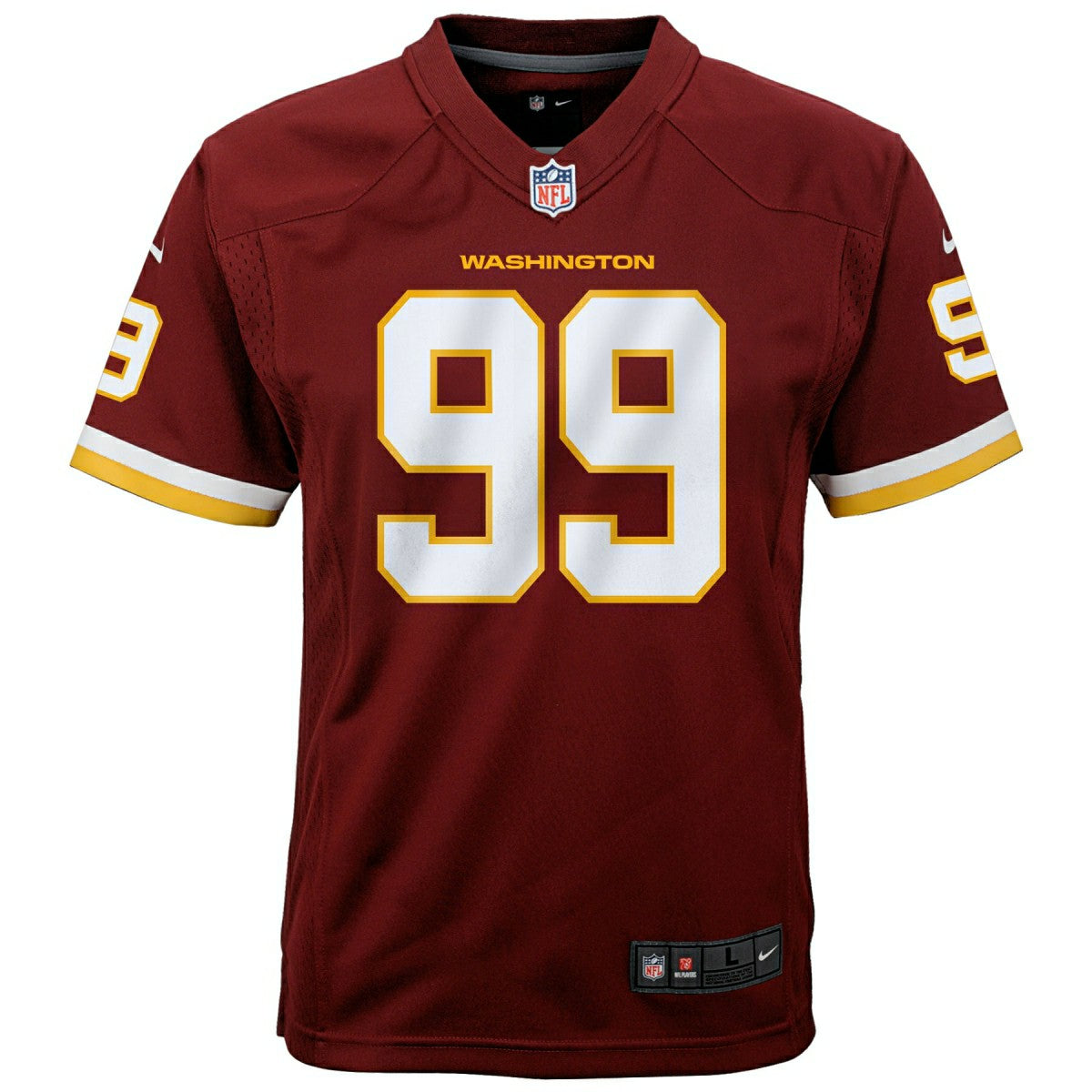 Chase Young #99 Washington Football Team Nike Game NFL Jersey Red (YOUTH) Lifestyle