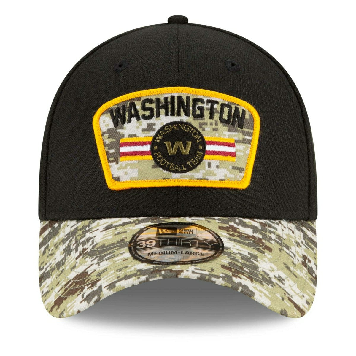Washington Football Team 2021 NFL On-Field Salute to Service New Era 39THIRTY Flex Fit Cap Taass for sale