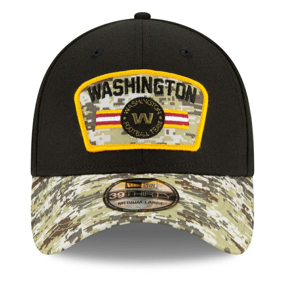 Washington Football Team 2021 NFL On-Field Salute to Service New Era 39THIRTY Flex Fit Cap Taass for sale