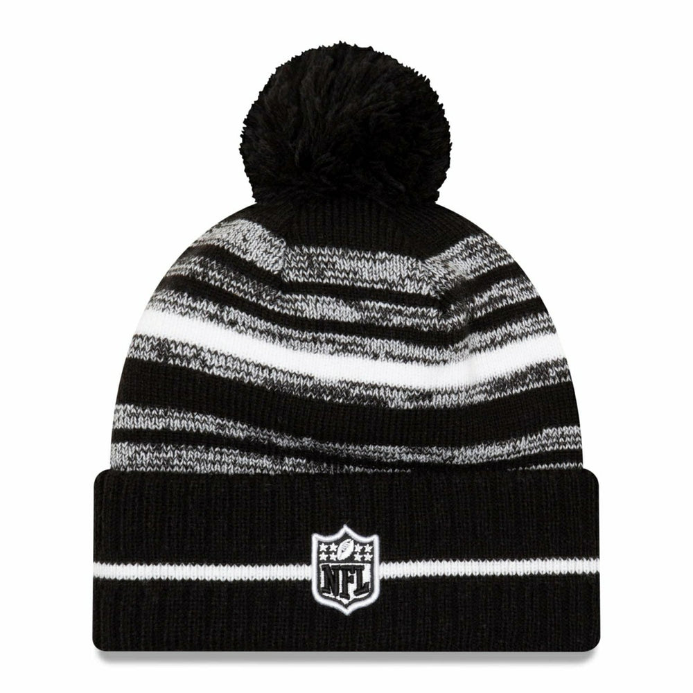 Washington Football Team Black & White 2021 NFL Sideline New Era Sport Knit Hat Taass US