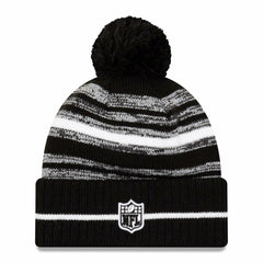 Washington Football Team Black & White 2021 NFL Sideline New Era Sport Knit Hat Taass US