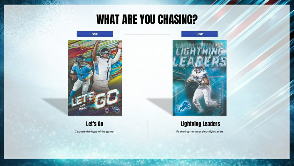 2025 Topps Chrome Football NFL Hobby Jumbo Pack Fashion