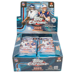 2025 Topps Chrome Football NFL Hobby Jumbo Pack Fashion