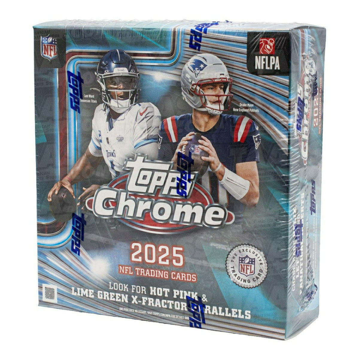 2025 Topps Chrome Football NFL Mega Box Taass for sale