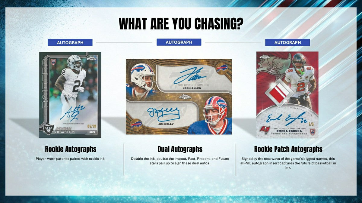 2025 Topps Chrome Football NFL Hobby Pack Taass US