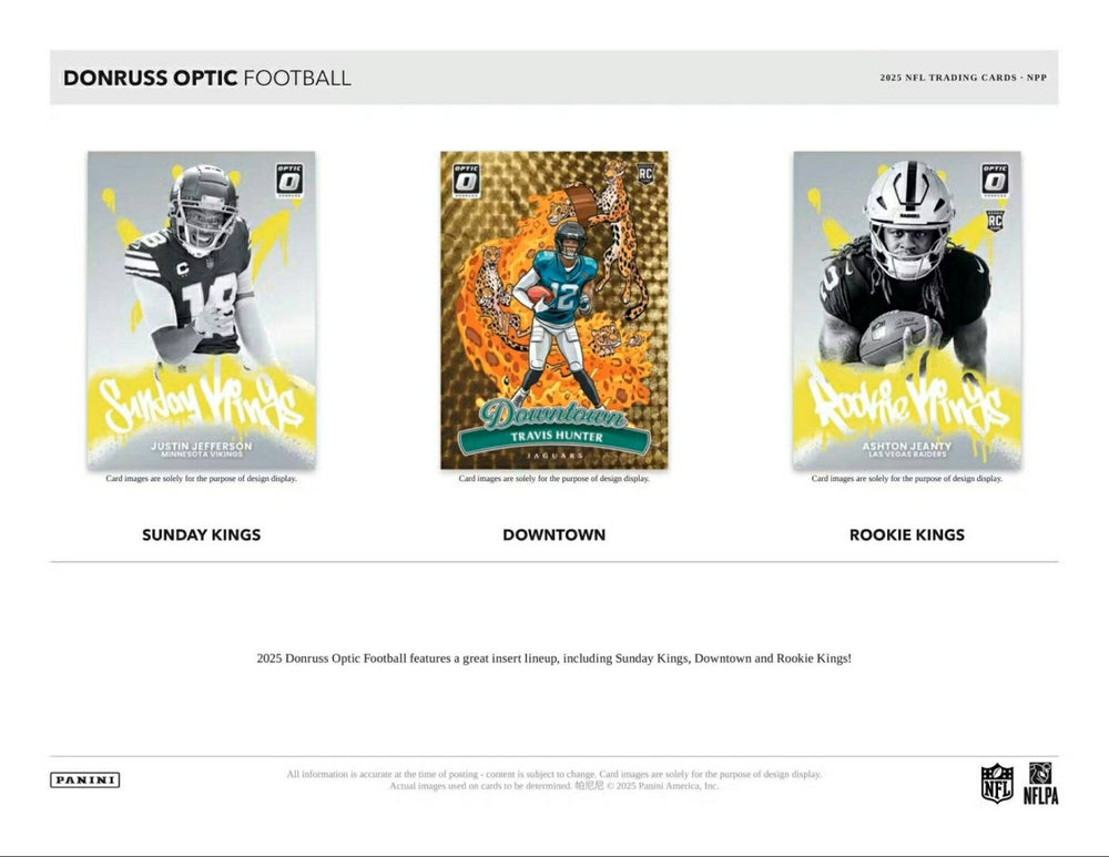 2025 Panini Donruss Optic Football NFL Value Fat-Pack Box Fashion