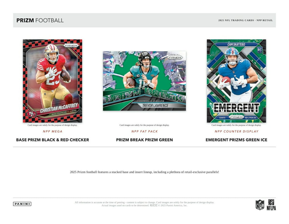 2025 Panini Prizm Football NFL Value Fat-Pack Box Taass US