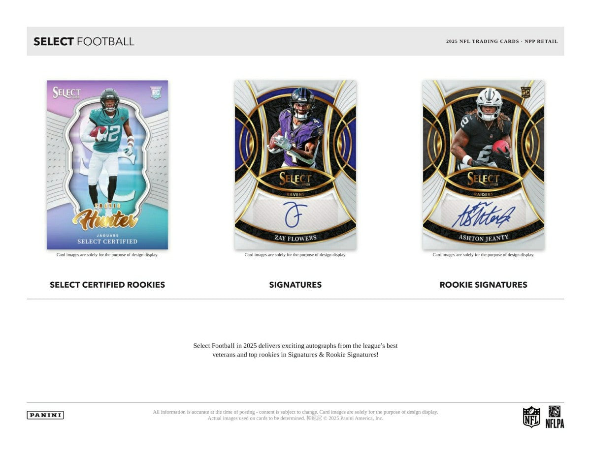 2025 Panini Select Football NFL Mega Box Lifestyle